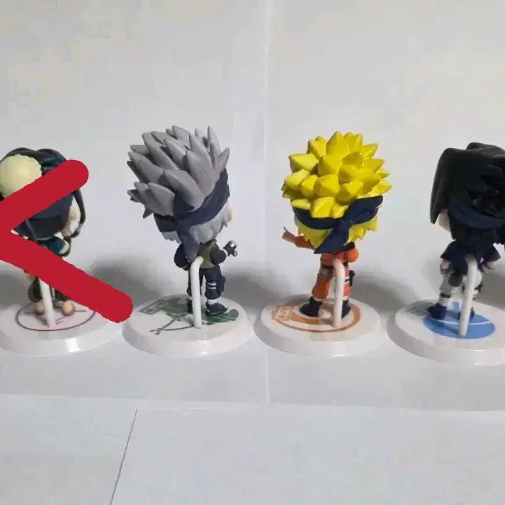 [BUNJANG] Naruto Chibi-큥 Vol. 1 Bundle Set Figures (Kakashi, Sasuke, Sakura) / [4종 일괄] 나루토 치비큥 1탄 피규어 카카시,사스케,사쿠라,나루토