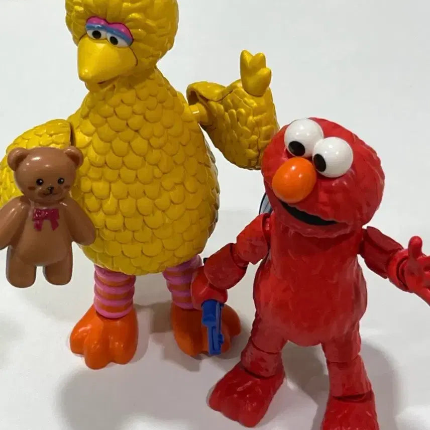 [BUNJANG] Sesame Street Elmo &amp; Big Bird Figure Set / 세서미 스트리트 엘모 &amp; 빅버드 피규어
