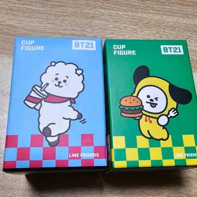 [BUNJANG] BT21 Cup Figurines (RJ, Chimmy) - Set of 2 / BT21 컵 피규어 2종 (RJ, 치미)