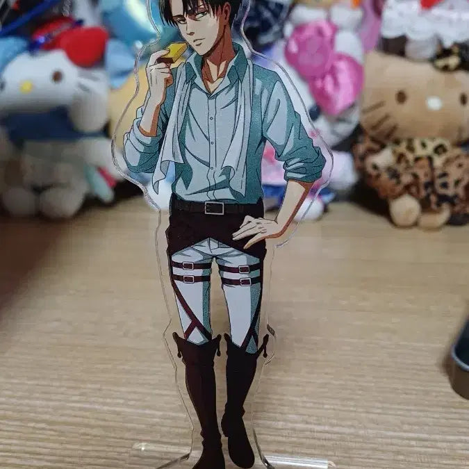 [BUNJANG] Attack on Titan Castella Tin Case Levi Acrylic Stand / 진격의 거인 카스테라 틴케이스 리바이 아크릴 스탠드