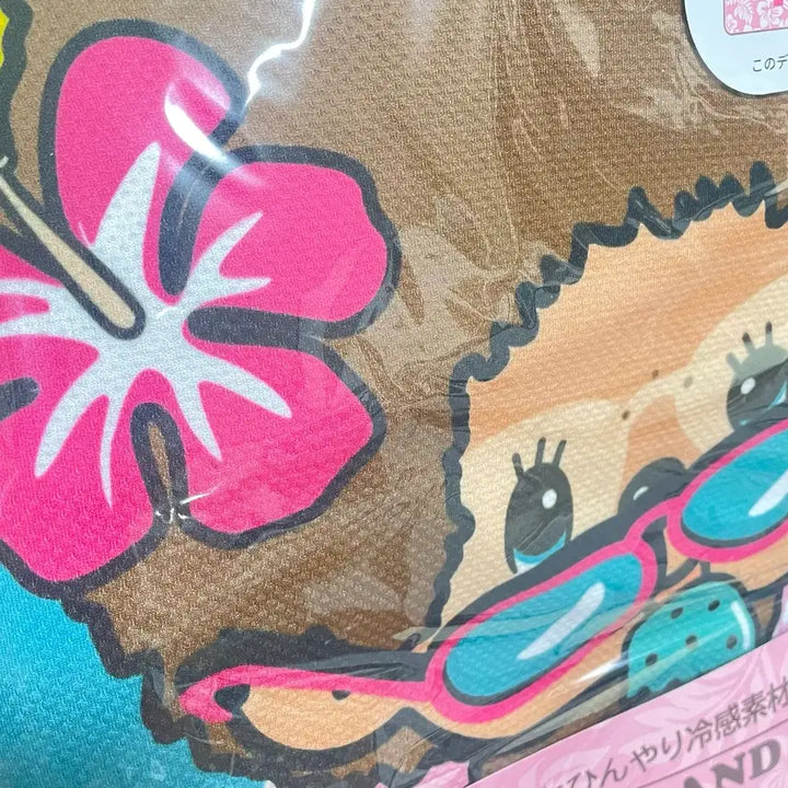 [BUNJANG] Monchhichi Tropical Beach 2-Way Cooling Hooded Poncho Beach Gown Beach Towel / 몬치치 트로피칼비치 2way 냉감 후드 판쵸 비치가운 비치타올