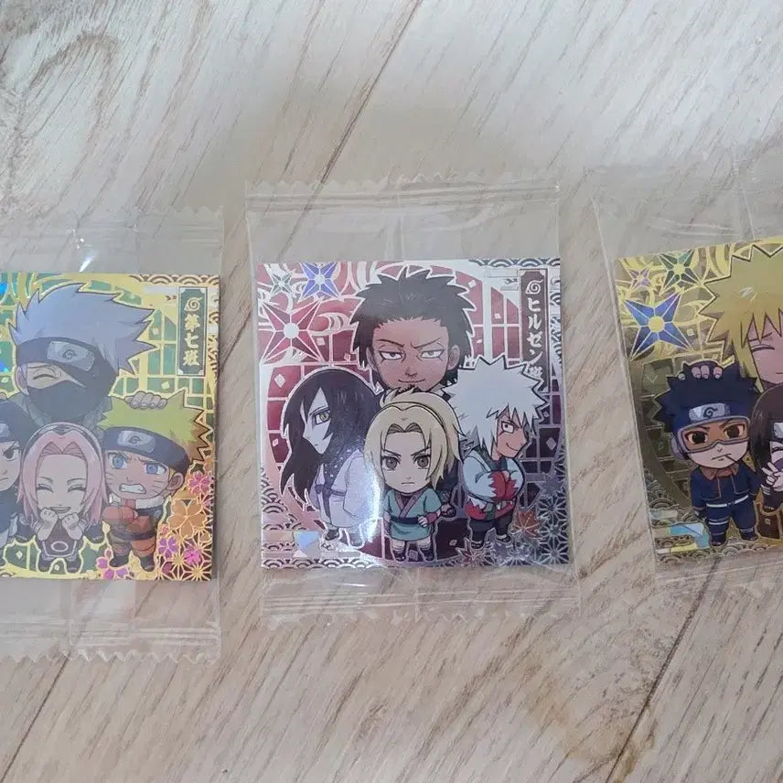 [BUNJANG] Naruto 2nd Edition Sticker 3-Piece Set / 나루토2탄 씰 힛 3종 세트
