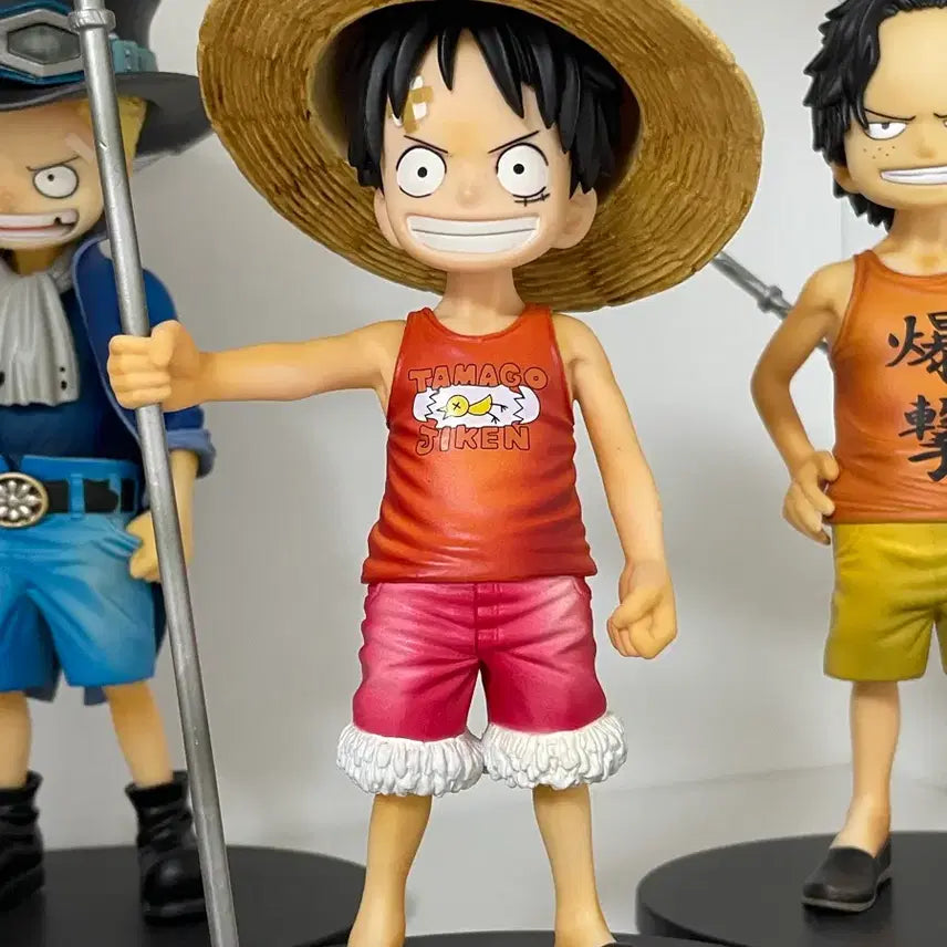 [BUNJANG] One Piece DXF Grandline Children Luffy, Ace, Sabo 3-Figure Set / [3종세트]원피스 DXF 그랜드라인 칠드런 루피/에이스/사보 피규어 양품