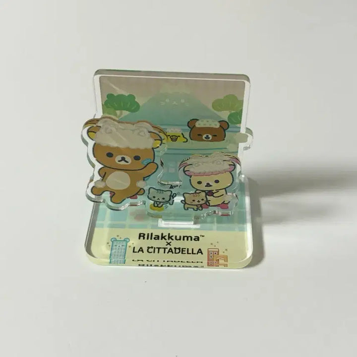 [BUNJANG] Rilakkuma Cat Onsen Acrylic Stand / 리락쿠마 아크릴 스탠드 고양이온천 네코네코유