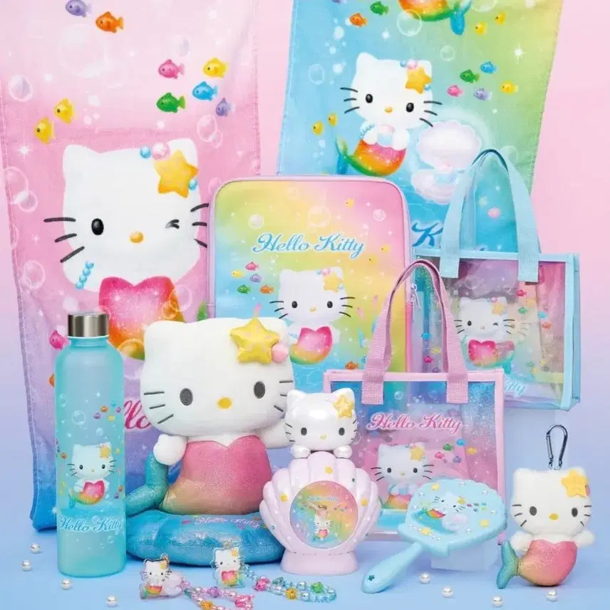 [BUNJANG] Sanrio Hello Kitty Mermaid Atari Kuji 6th Prize Bead Charm Keychain / 산리오 헬로키티 인어 메머이드 아타리쿠지 6등상 비즈참 키링(새상품)