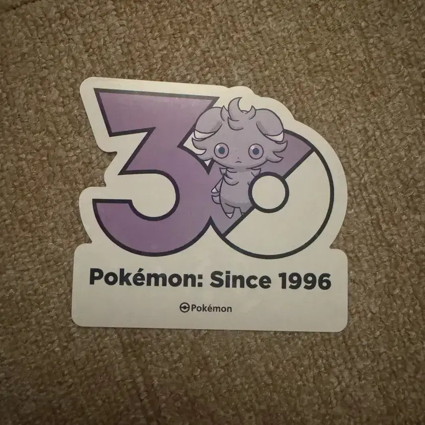 [BUNJANG] Pokemon 30th Anniversary Nyaope Sticker / 포켓몬 30주년 기념 스티커 냐스퍼