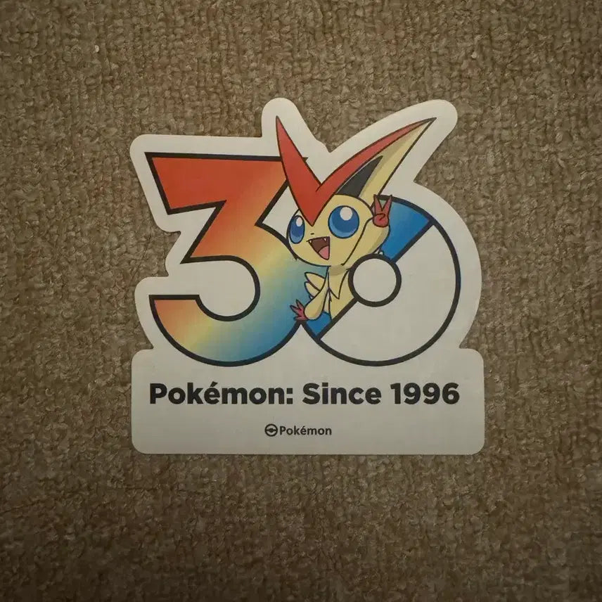 [BUNJANG] Pokemon 30th Anniversary Victini Sticker / 포켓몬 30주년 기념 스티커 비크티니