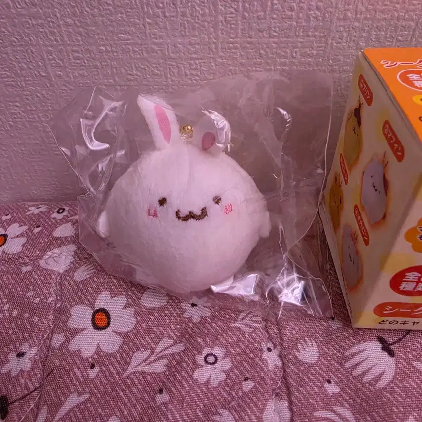 [BUNJANG] Sanrio Pompompurin Powder Rabbit Cookie Mascot Doll Keyring / 산리오 폼폼푸린 파우더 토끼 쿠키 배부른 시크릿 마스코트 인형 키링