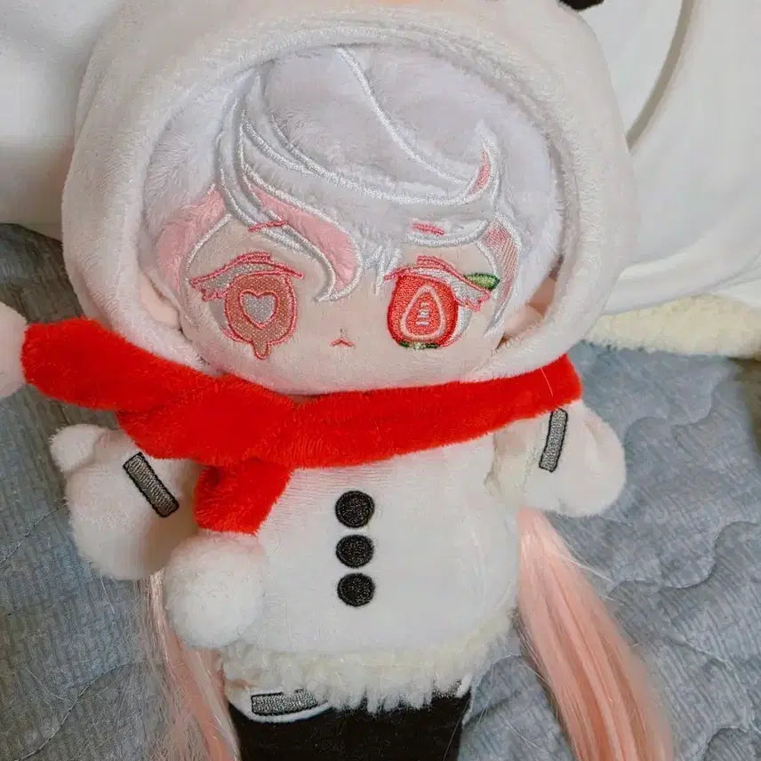 [BUNJANG] Snowman Outfit for 20cm Plush / 20cm 솜인형 눈사람 옷 파판14 속성