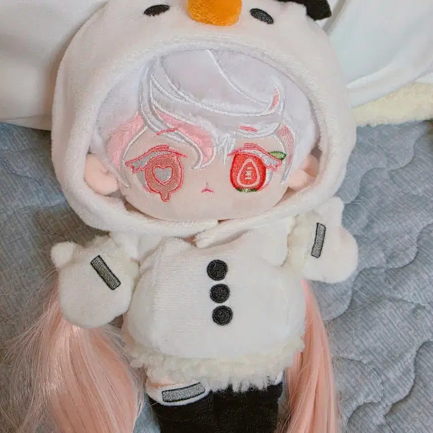 [BUNJANG] Snowman Outfit for 20cm Plush / 20cm 솜인형 눈사람 옷 파판14 속성