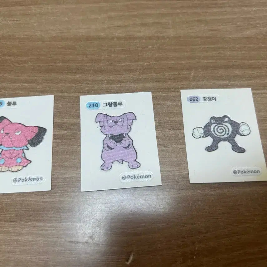 [BUNJANG] Pokemon Blue Ggaltchi Sticker Set / 띠부씰 블루 그랑블루 강챙이 포켓몬