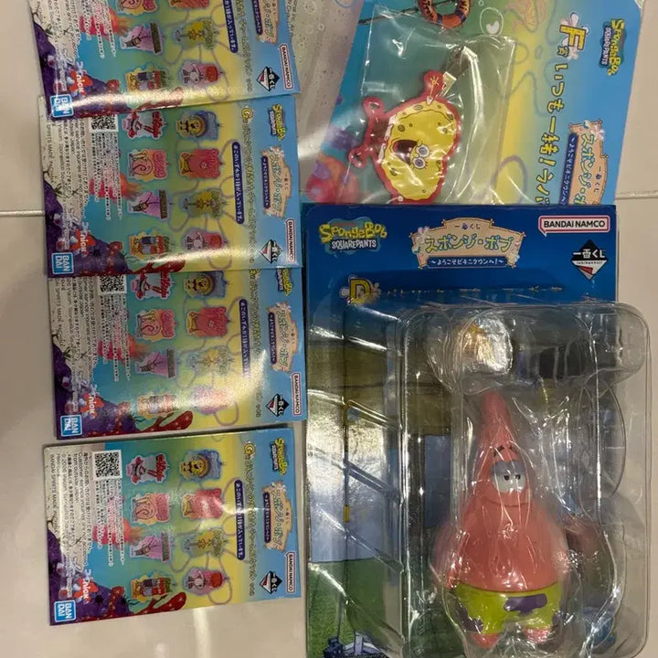 [BUNJANG] SpongeBob Ichiban Kuji D, F, G, H Prize Bundle Set / 스폰지밥 제일복권 D,F,G,H 12개 일괄 판매