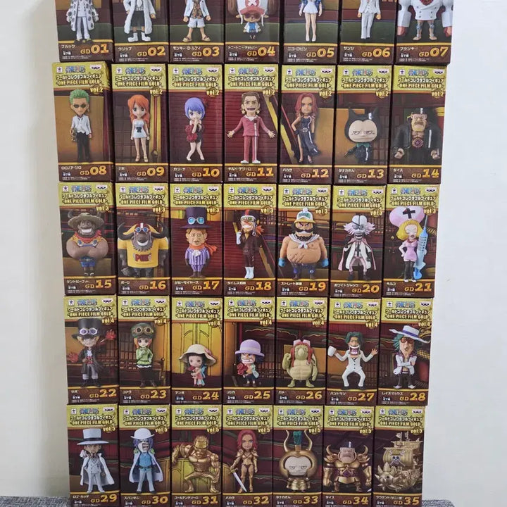 [BUNJANG] One Piece World Collectable Figure Film Gold Full Set / [월콜 WCF] 원피스 월콜 필름 골드 풀 셋트 판매
