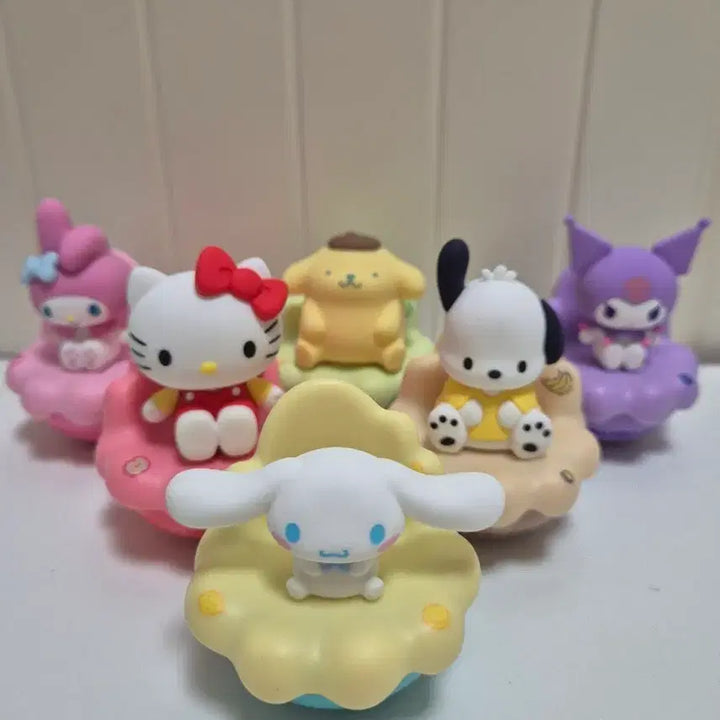 [BUNJANG] Sanrio Tumbler Figure Set (Complete 6 Types) / 산리오 오뚝이 피규어 6종 완전체(새상품)