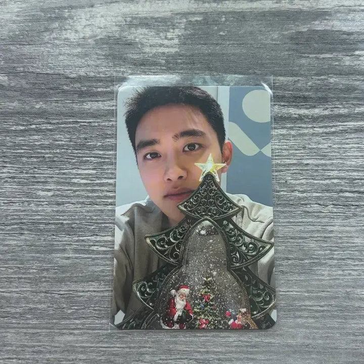 [BUNJANG] EXO D.O. Pink Christmas Photocard / 디오 핑크 크리스마스 포토카드