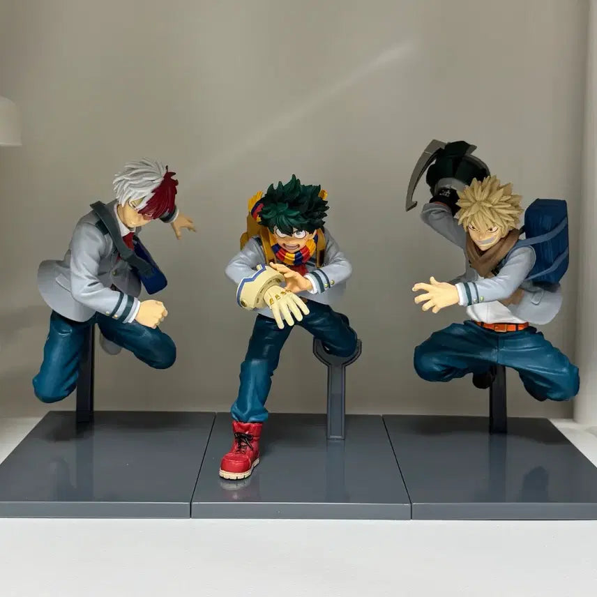 [BUNJANG] My Hero Academia Brave Graph Set Figures Izuku Bakugo Todoroki / (택포7) 나히아 브레이브그래프 피규어 미도리야 바쿠고 토도로키 세트