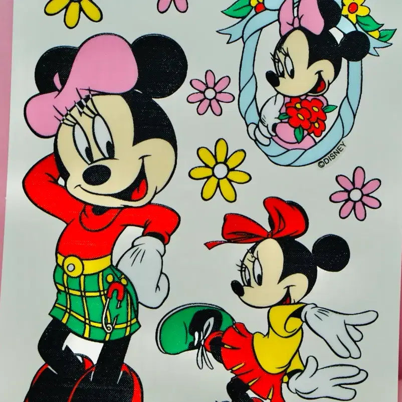 [BUNJANG] Unitech Disney Mini Mouse Stickers (1990s) / [고전문구] 유니테크 디즈니 미니미우스 스티커 90년대