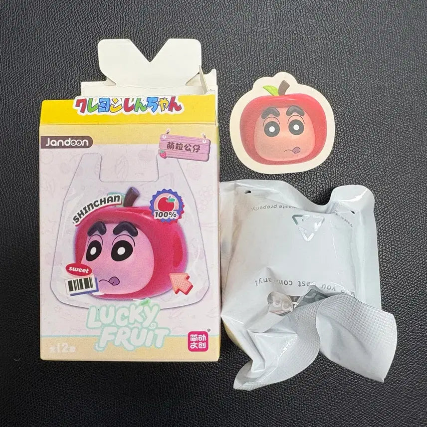 [BUNJANG] Crayon Shin-chan Lucky Fruit Apple Figure (Sealed) / (비닐 미개봉) 짱구 럭키프룻 과일 얼굴 (짱구 사과)