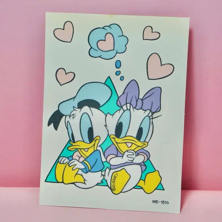 [BUNJANG] Unitech Disney Baby Daisy Duck Sticker (90s) / [고전문구] 유니테크 디즈니 베이비 데이지덕 스티커 90년대