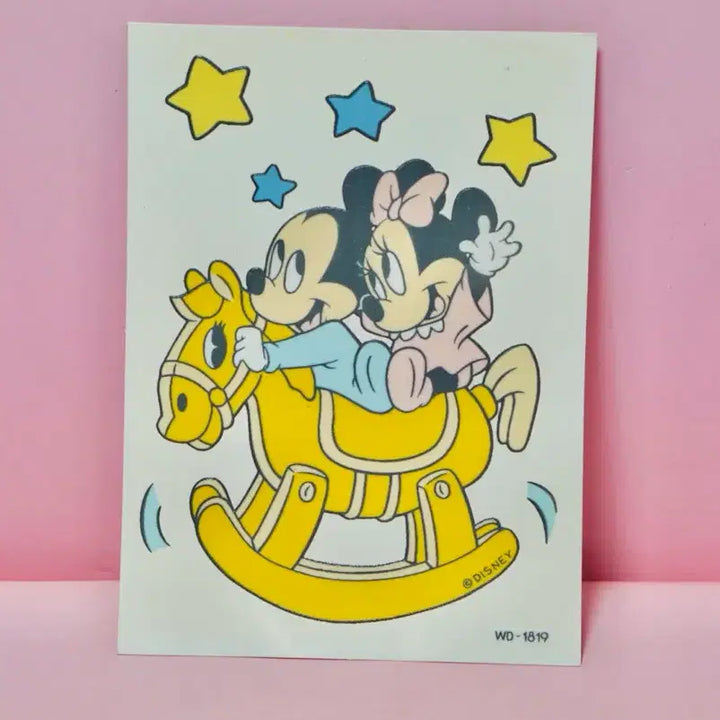 [BUNJANG] Unitech Disney Baby Mickey Mouse Sticker (1990s) / [고전문구] 유니테크 디즈니 베이비 미키마우스 스티커 90년대