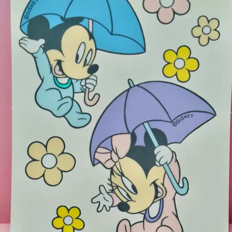 [BUNJANG] Unitech Baby Mickey Mouse Sticker - 1990s / [고전문구] 유니테크 디즈니 베이비 미키마우스 스티커 90년대
