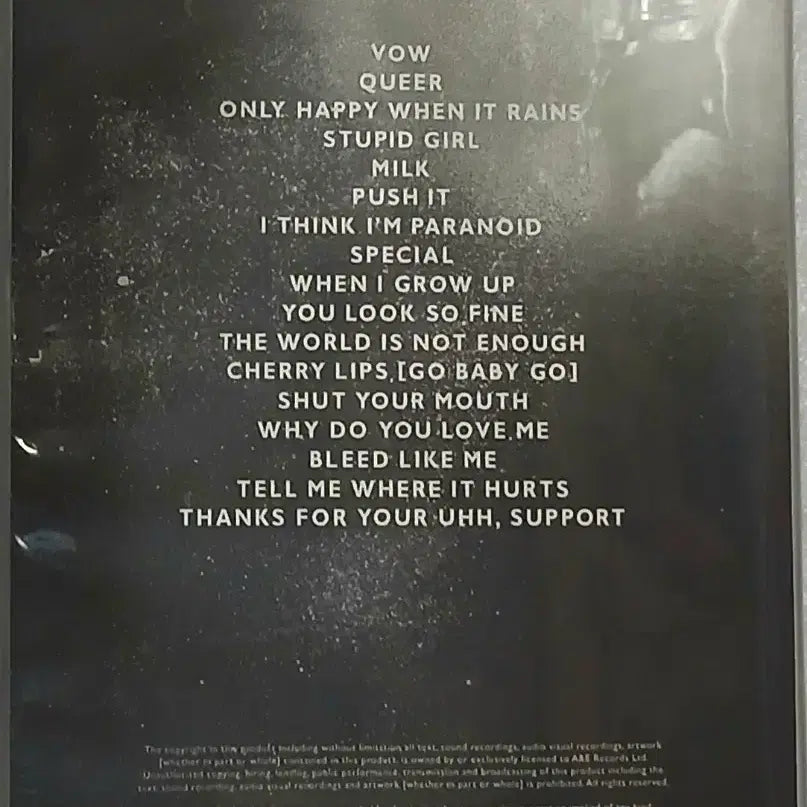 [BUNJANG] Absolute Garbage CD / ABSOLUTE GARBAGE CD