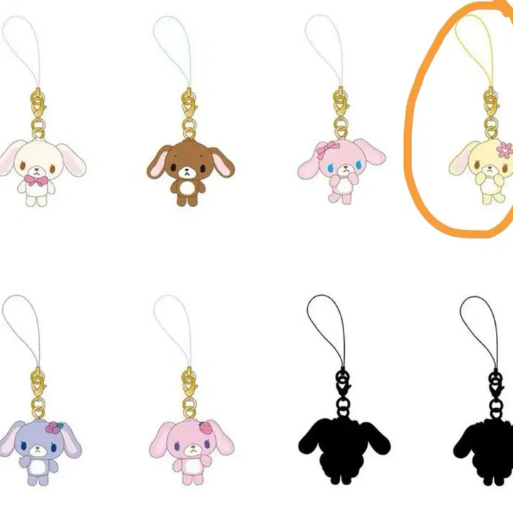 [BUNJANG] Sanrio Sugarbunnies Trading Mascot Strap Hanausa / 산리오 슈가바니즈 트레이딩 마스코트 스트랩 하나우사