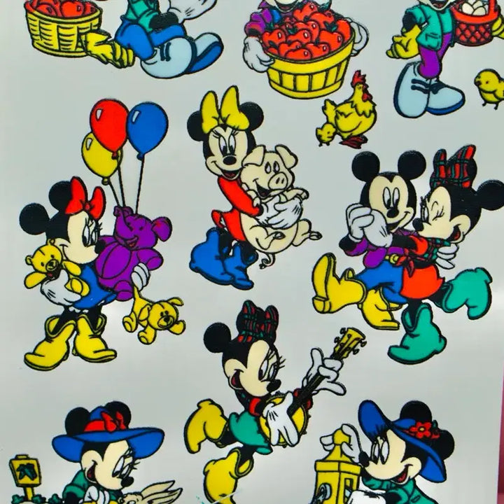 [BUNJANG] Unitech Disney Mickey Mouse Sticker (1990s) / [고전문구] 유니테크 디즈니 미키마우스 스티커 90년대