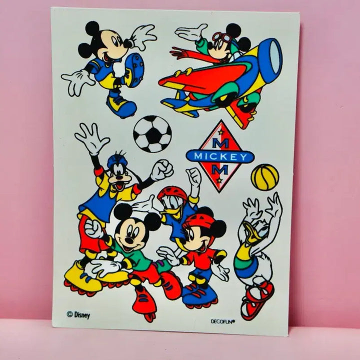 [BUNJANG] Unitech Disney Mickey Mouse Stickers 90s / [고전문구] 유니테크 디즈니 미키마우스 스티커 90년대