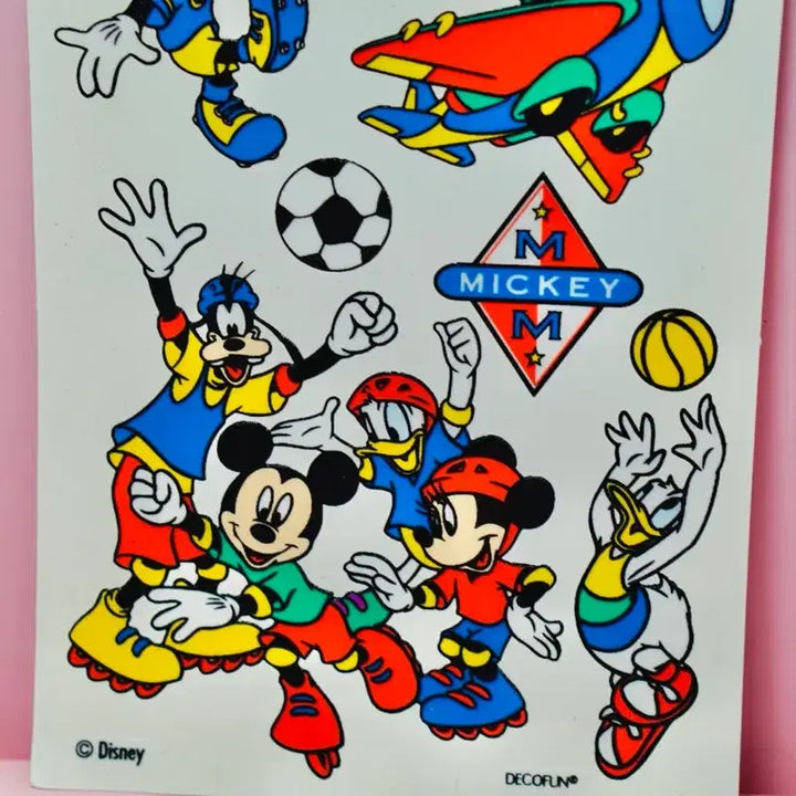 [BUNJANG] Unitech Disney Mickey Mouse Stickers 90s / [고전문구] 유니테크 디즈니 미키마우스 스티커 90년대