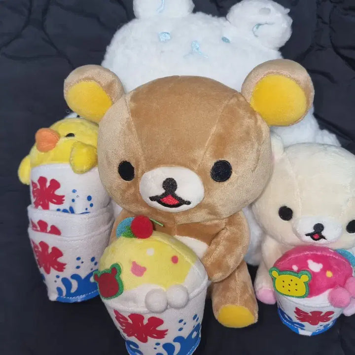 [BUNJANG] Classic Rilakkuma Shaved Ice Plush Toy / 고전리락쿠마빙수인형