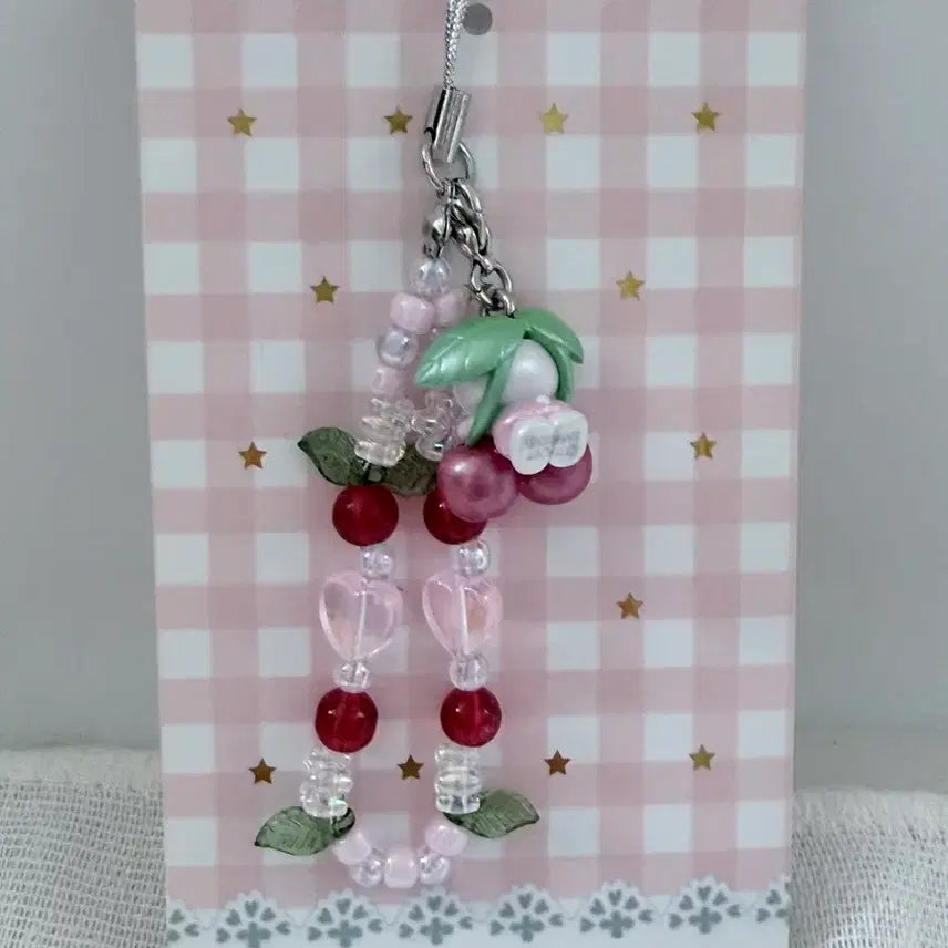 [BUNJANG] Sanrio Classic Kitty Strap Cherry Kitty Charm / 고전키티스트랩 체리키티 키티스트랩 키티키링