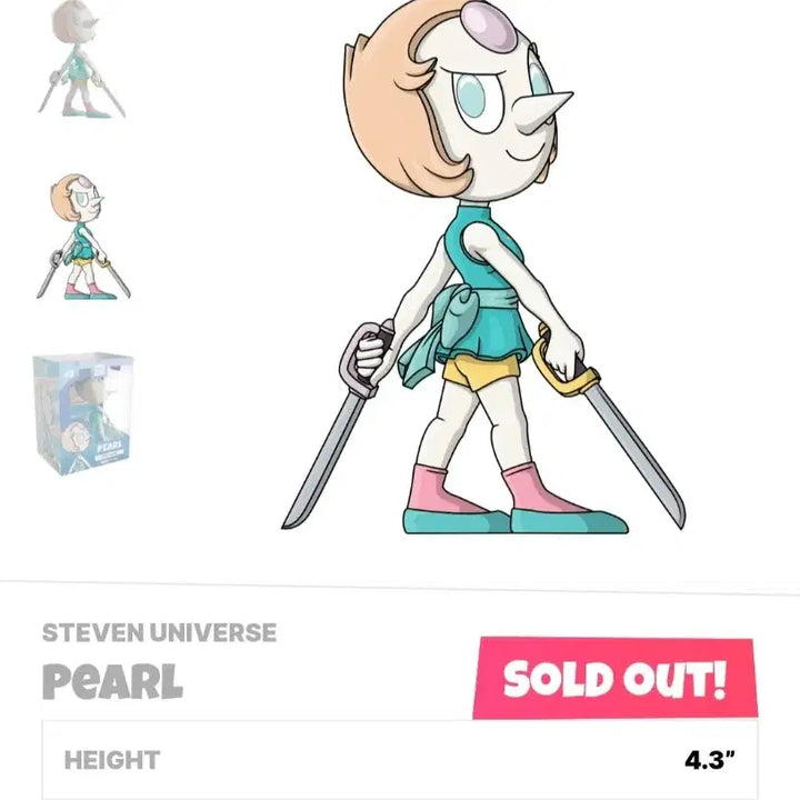 [BUNJANG] Youtooz Steven Universe Pearl Figure / 스티븐 유니버스 펄 피규어
