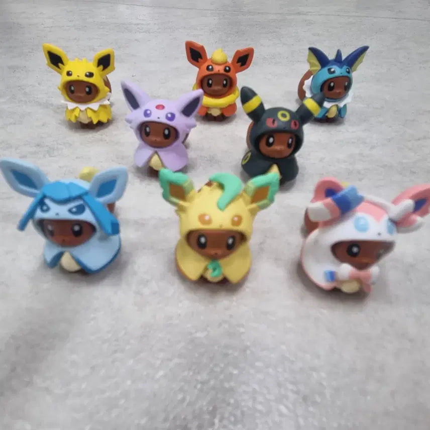 [BUNJANG] Pokemon Poncho Eevee Gacha Full Set / 포켓몬 판쵸 이브이 가챠 풀셋 팝니다