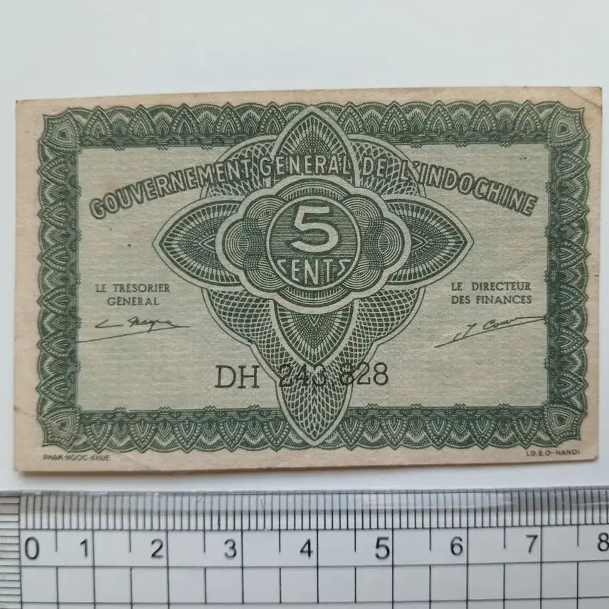 [BUNJANG] Indochina 5 Cent Banknote / 인도차이나 5센트 지폐