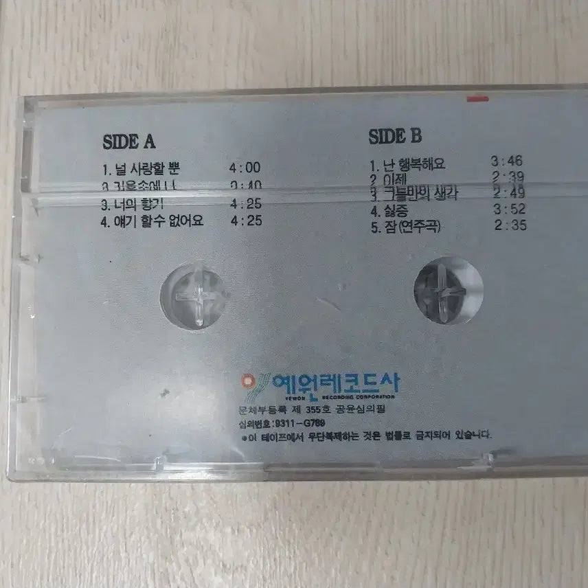 [BUNJANG] MAN TO MAN Sweatshirt Cassette Tape (Sealed) / 맨투맨 man to man 미개봉 카세트 테이프