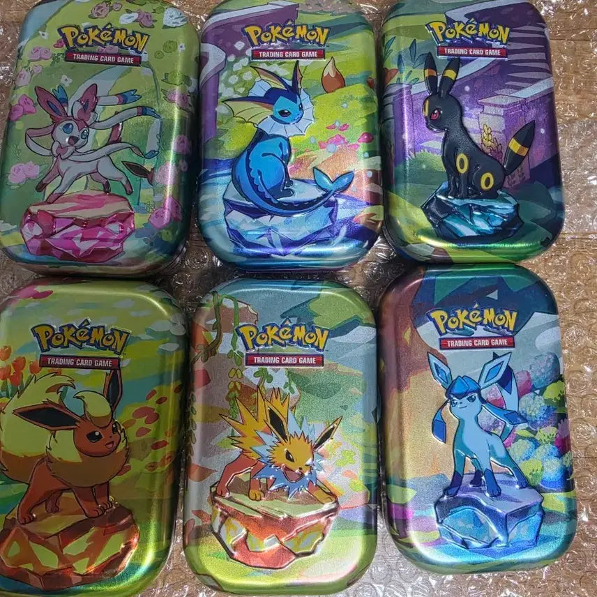 [BUNJANG] Pokemon Tin Case 6 Types Bundle Set / 포켓몬 틴케이스 팝니다