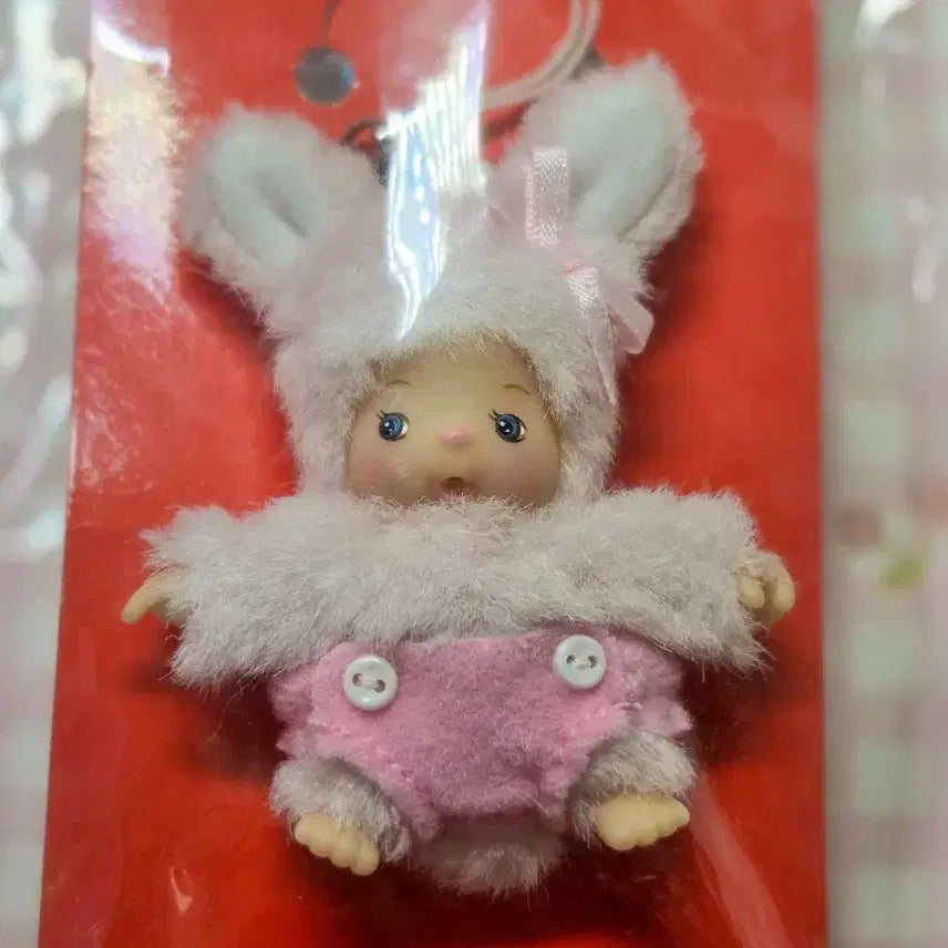 [BUNJANG] Monchhichi Tomodachi Mu Babycchi Mini Keyring (European Version) / 고전 몬치치 토모다치 뮤 베비치치 마스코트 미니키링 유럽판 새상품
