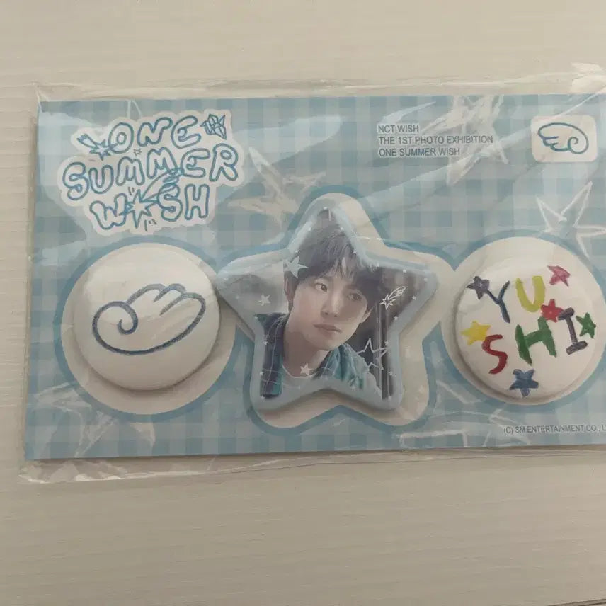 [BUNJANG] NCT WISH Summer Wish Pin Button Yushi / 엔시티 위시 여름 전시회 썸머 위시 핀버튼 유우시