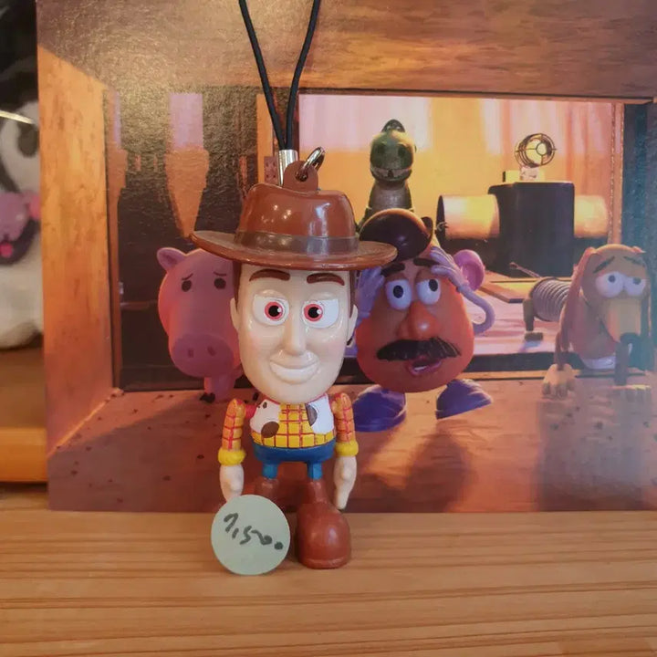 [BUNJANG] Disney Pixar Toy Story Woody Bobblehead Figure Keychain / 토이스토리 흔들흔들 우디 피규어 키링