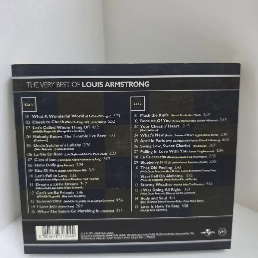 [BUNJANG] Louis Armstrong Best Of Classic Album 2CD / 루이 암스트롱  Best of 명반 2CD