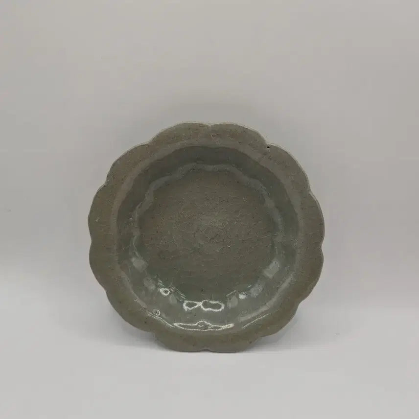 [BUNJANG] Authentic Goryeo Celadon Fluted Dish Antique / 진품 고려청자 화형 접시 골동품