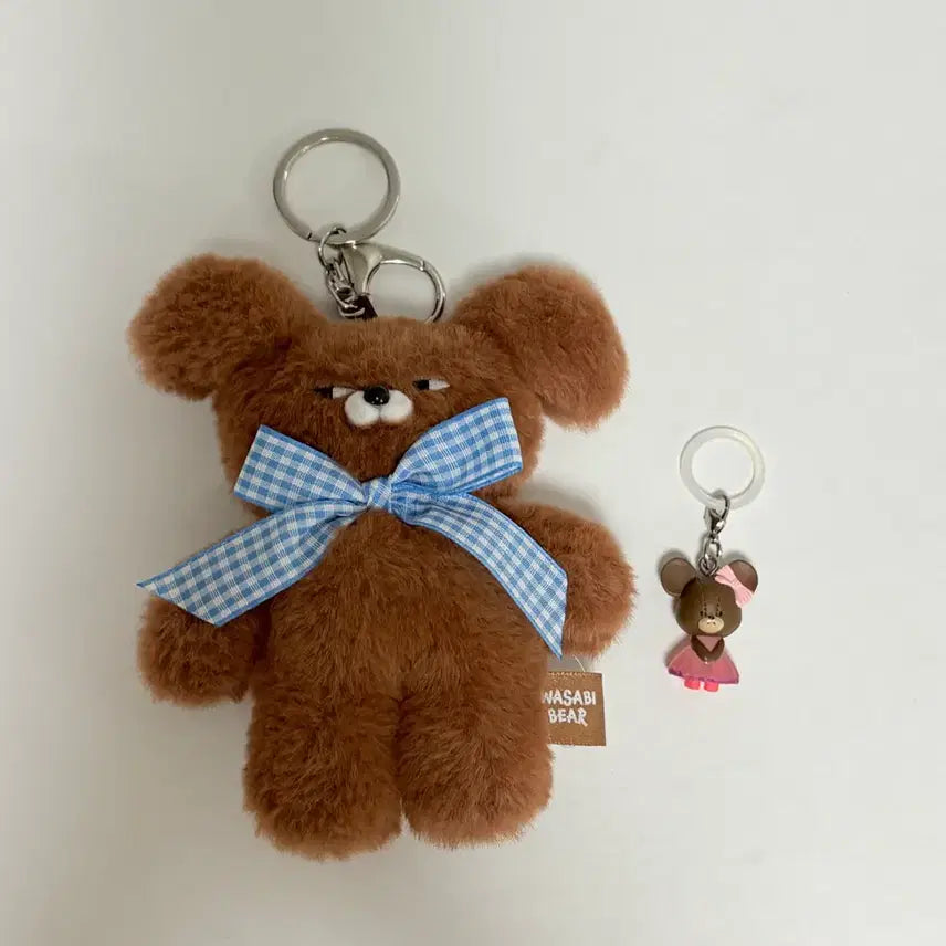 [BUNJANG] Wasabi Bear Jackie Doll Keyring &amp; Mejilushi Gacha Bundle Set / 일괄) 와사비베어 곰돌이 재키 인형 키링 메지루시 가챠