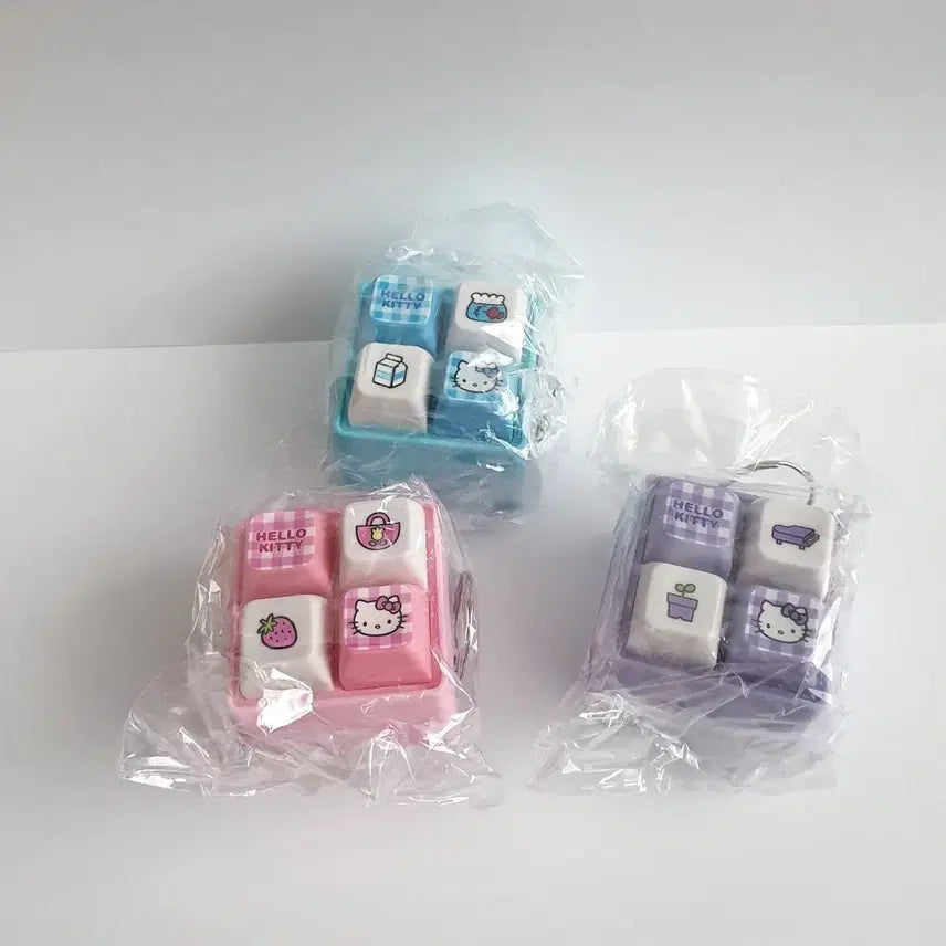 [SOLD OUT] [미개봉] 헬로키티 키캡 led 소리나는 클리커 일괄로 3000원