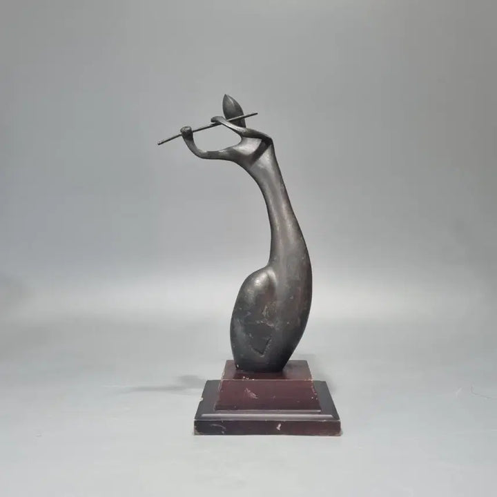 [BUNJANG] Bronze Abstract Musician Sculpture / 브론즈(청동) 재질 악사. 높이 31