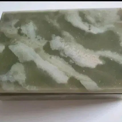 [BUNJANG] Antique Celadon Jade Jewelry Box / 연녹색 천연옥 앤틱 보석함