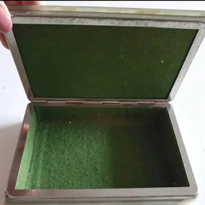 [BUNJANG] Antique Celadon Jade Jewelry Box / 연녹색 천연옥 앤틱 보석함