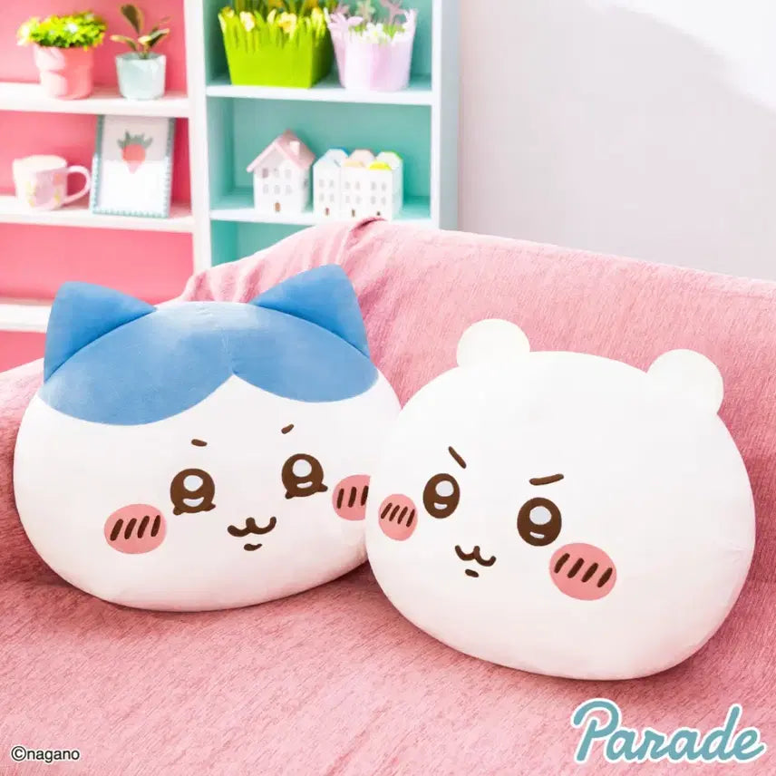 [BUNJANG] Hachiware Mochi Face Cushion XL (New, Unsealed) / 신상.미개봉) 하치와레 모찌루 xl 얼굴쿠션 새상품