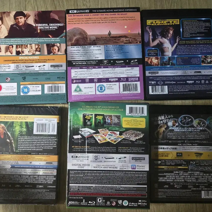 [BUNJANG] 4K UHD &amp; Blu-ray Movie Collection (Hunger Games, Men in Black, Star Wars, Wizard of Oz, The Fifth Element, One Flew Over the Cuckoo&