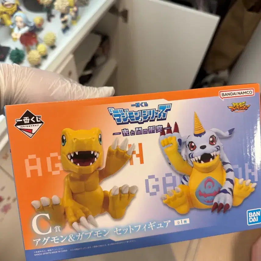 [BUNJANG] Ichiban Kuji Agumon &amp; Gabumon C Prize Figure Set / 제일복권 아구몬 파피몬 c상 이치방쿠지